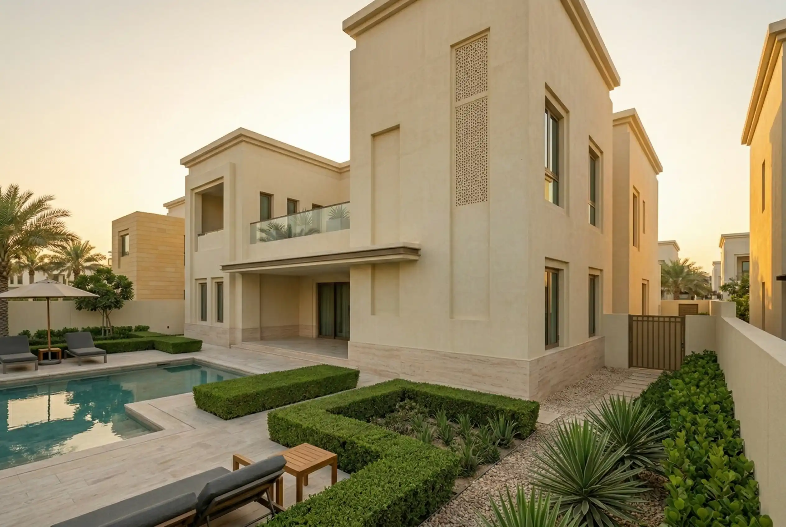 Pool terrace view